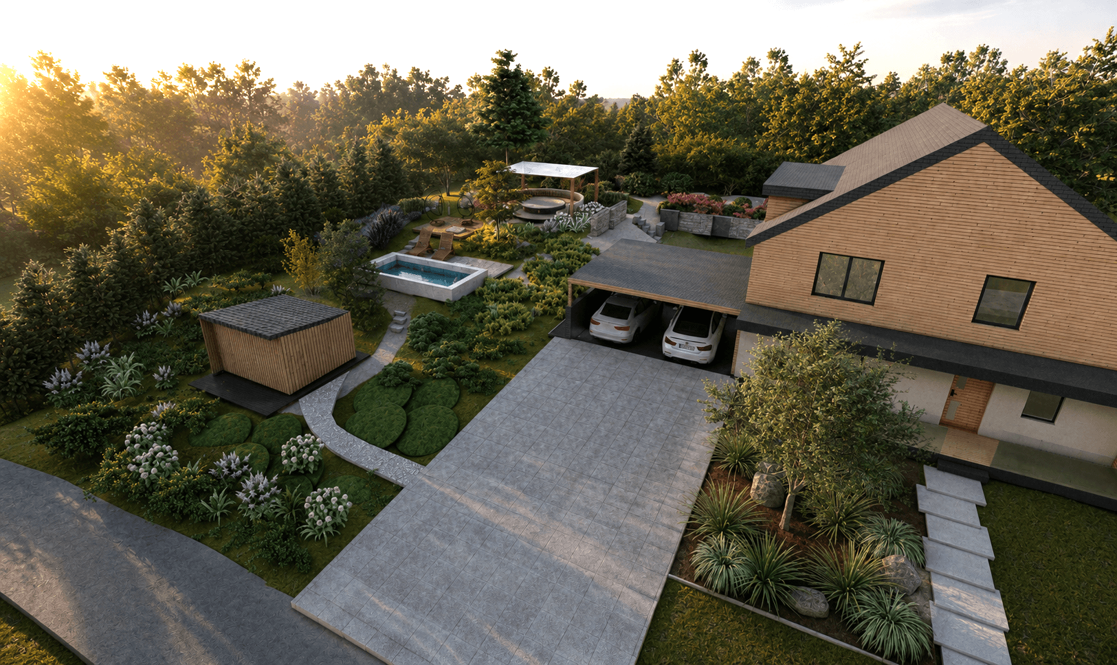 Rock Garden-Projekt ogrodu w skale